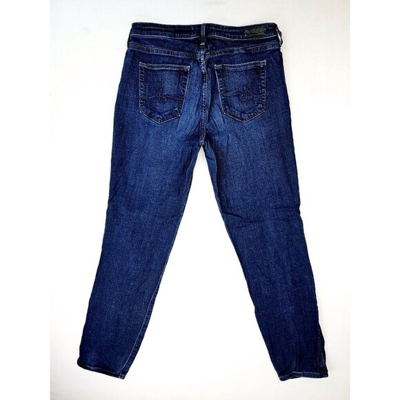 AG Adriano Goldshmied Size 29X31 Women's The Prima Mid Rise Cigarette Blue Jeans - Picture 1 of 12